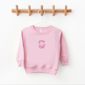 The Juniper Shop SmileyWorld Embroidered Be Good Do Good Smiley Toddler Sweatshirt - 2T - Pink - 1 of 4
