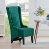 Grungis Velvet Accent Chairs with Soft Padded and Wooden Legs,Living Room Chairs with High-Back,Comfy Chairs for Living Room,Bedroom - 2 of 4