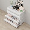 VYNXARIA Modern Bedroom Essential: Handle  Free White 8 Drawer Dresser with Abundant Storage - 3 of 4