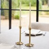Bird Leg Candle Holder Centerpieces for Table or Mantel - Decorative Taper Candle Holders for Living Home Decor - Set of 2 - 9" Gold - 2 of 4