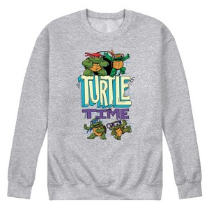 Men's - Teenage Mutant Ninja Turtles Mutant Mayhem - Turtle Time Graphic Fleece Sweatshirt - 1 of 4