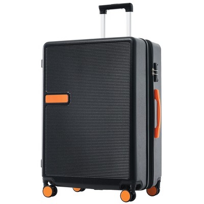 1/3 PCS Contrast Color Expandable ABS Hard Shell Luggage Set with Spinner Wheels and TSA Lock 4M - ModernLuxe