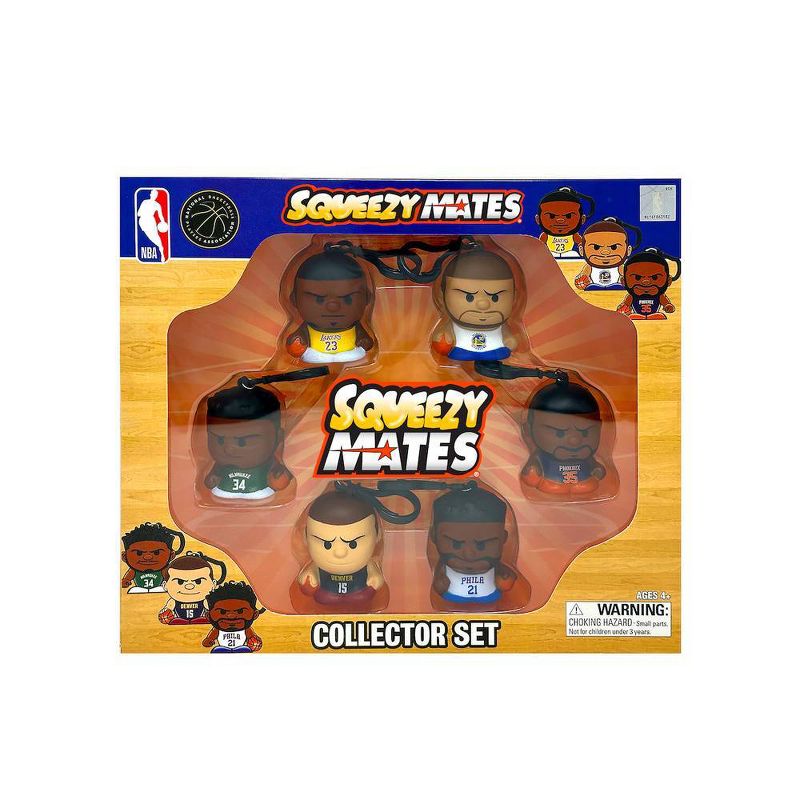 Squeezy Mates NBA Collectible Figures Collector Set, 1 of 4