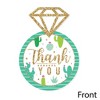 Big Dot of Happiness Final Fiesta - Shaped Thank You Cards - Last Fiesta Bachelorette Party Thank You Note Cards with Envelopes - Set of 12 - 3 of 4