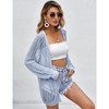 Women Crochet Lightweight Cardigan Cover Up Open Front Long Sleeve Summer Cardigans 2024 - 3 of 4