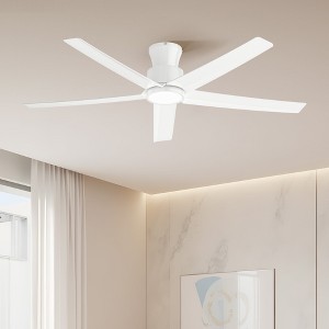 TALOYA 52 in. Indoor White LED Ceiling Fan with Light and Remote, Reversible Quiet DC Motor, 3 Color Light Kit - 1 of 4