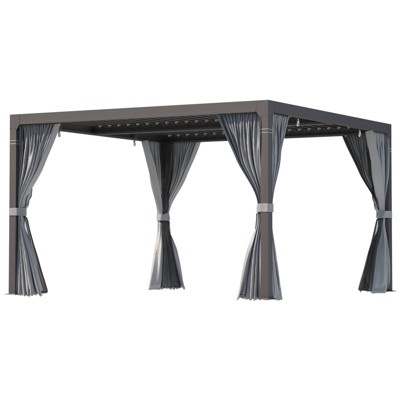 Erommy 12'x20' Outdoor Louvered Pergola - Thumbnail 3