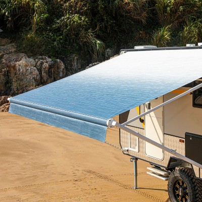 ALEKO Motorized Retractable  16 X 8 feet RV Awning Home Patio Canopy 16'x8'