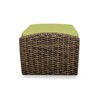 Covers&All Pelican Cove Ottoman with Water Hyacinth Wicker and Sunbrella Cushion, 30 in L x 20 in W x 15 in H - 2 of 4