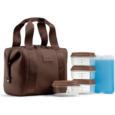 Fit & Fresh Neoprene Like Lunch Bag For Women, Insulated Womens Lunch Bag For Work, Tear & Stain Resistant Large Lunch Box