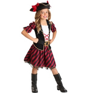 HalloweenCostumes.com Seven Seas Pirate Costume for Girls - 1 of 4