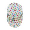 Unique Bargains Disposable Baking Cups Greaseproof Paper Multicolor 1.97"x1.18" 100 Pcs - 3 of 4