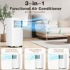 R.W.FLAME 8000 BTU Portable AC with Remote – 3-in-1 Unit for Room, Bedroom, Garage, RV – Includes Timer, Display & Window Kit – White - 2 of 4