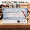 21 Inch Food Warmer Display, 2-Tier Commercial Countertop Food Warmer Display Case, Electric Pizza Warmer with Tempered Glass, Pastry Display Case - 4 of 4