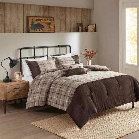 Woolrich Bitter Creek California King Comforter Set in Grey/Brown