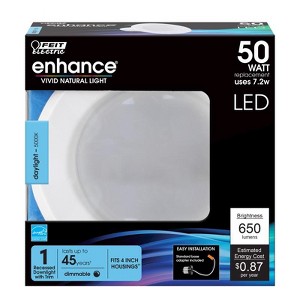 Feit Enhance White 5 in. W LED Retrofit Recessed Lighting 7.2 W (Pack of 6) - 1 of 1