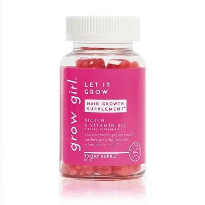 Grow Girl Let It Grow Hair Growth Dietary Supplements - 60ct