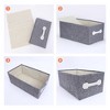 REGALWOVEN Fabric Collapsible Storage Bins with Handles 2 Pcs - 3 of 4