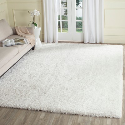 Ivory Handmade Tufted 8' x 10' Shag Rug