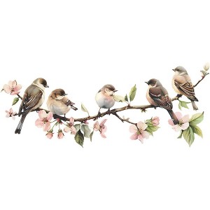 Flower Window Clings, Tree Branch Glass Sticker, Waterproof Anti-Collision Flowers Glass Decal For Bedroom Restroom Glass Window Doors DIY Decoration - 1 of 4