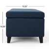 50"W Storage Bench, Upholstered Accent Footstool Bench, Entryway Bench, Bedroom Bench -ModernLuxe - 4 of 4