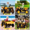 Pink 24V Two Seater Ride On Dump Truck For Kids Ages 3 To 10 With Parental Remote Control Realistic Construction Design Functional Bed Shovel Led Lig - 4 of 4