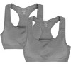 Memoi Girls' 2 Pair Pack Racerback Sports Training Bra - 2 of 4