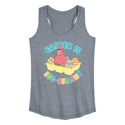 Women's - SpongeBob Squarepants - Easter Is Egg Graphic Racerback Tank