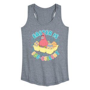 Women's - SpongeBob Squarepants - Easter Is Egg Graphic Racerback Tank - 1 of 4