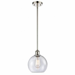 Athens - 1 Light Stem Hung Mini Pendant In Industrial Style-10 Inches Tall and 8 Inches Wide - 1 of 1