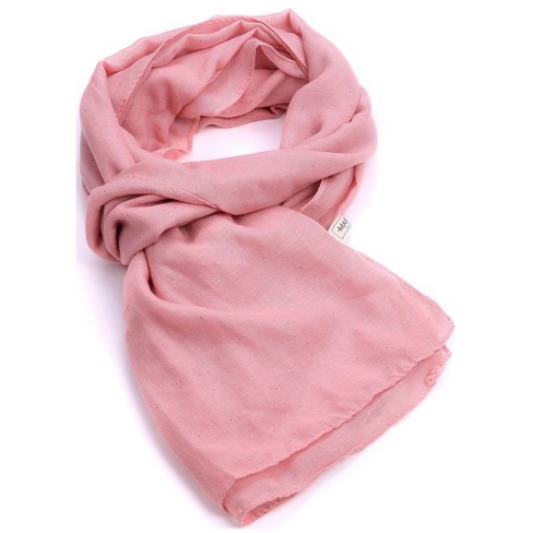 Light Pink Solid Scarfs for Women Fashion Warm Neck Womens Winter