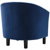 Modway Prospect Channel Tufted Performance Velvet Armchair - Navy - 3 of 4