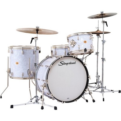 Slingerland Radio King 4-Piece Shell Pack With 22" Bass Drum and Snare White Marine Pearl