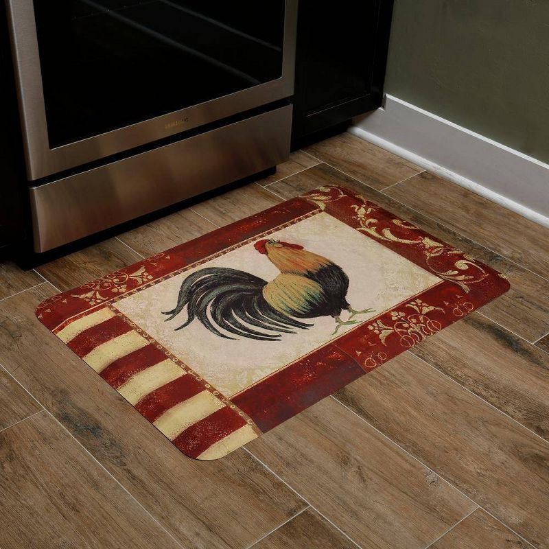 24&#34; x 36&#34; Anti-Fatigue Kitchen Floor Mat Rooster - J&#38;V Textiles, 3 of 5