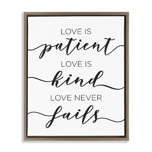 Stupell Industries Love Never Fails Phrase, 21" x 17" - 1 of 4