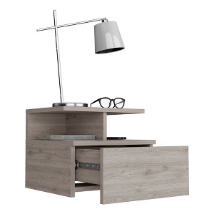 NicBex Floating Nightstand,  Modern Night Stand with 1 Drawer, Wall Mounted Nightstand for Bedroom - 1 of 4