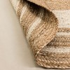 Maxax Braided Jute Area Rug, Round Natural, Hand Woven Farmhouse Reversible Rugs for Living Room, Kitchen, Bedroom, - 2 of 3