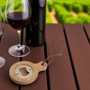 Unique Bargains Bottle Opener Magnetic Bottle Opener Acacia-Wood Handle Magnet Wood Deep Brown 2.36"x3.35"x0.47" 1 Pcs - 2 of 4