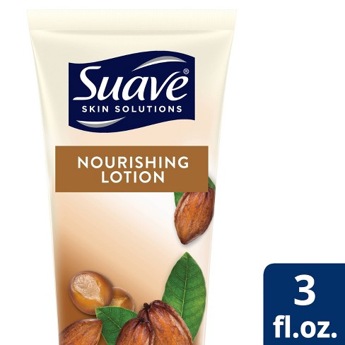 Suave Skin Solutions Smoothing With Cocoa Butter And Shea Body Lotion 3oz :  Target