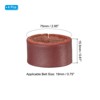 Unique Bargains Wear-Resistant Leather Belt Loop Keeper for Wide Straps Replacement 4 Pcs - 2 of 4