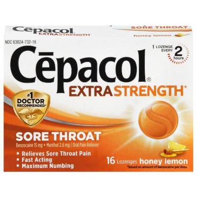 Cepacol Honey Lemon Lozenges -16ct