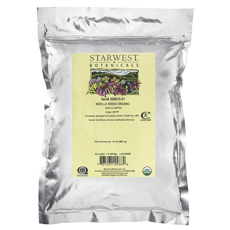 Starwest Botanicals Organic Nigella Seeds, 1 lb (453.6 g), 2 of 3