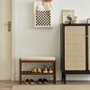 NicBex Storage Bench Solid Wood Shoe Rack with High Rebound Sponge Cushion for Bedroom and Entryway - 2 of 4
