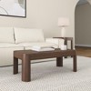 Plank+Beam Solid Wood 40" Modern Rectangular Coffee Table, Coffee Table for Living Room - 4 of 4