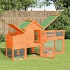 vidaXL Chicken Coop Brown 73.4"x23"x44.5" Solid Wood Pine - 2 of 4