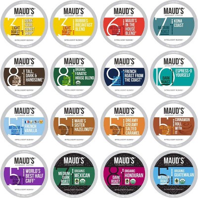 Maud's Coffee Lover's Medium Roast Variety Pack Coffee Pods - 40ct