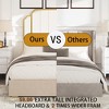 Queen Size Platform Bed with Upholstered Headboard for Bedroom - 3 of 4