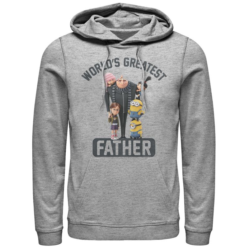 Men's Despicable Me World's Greatest Father Pull Over Hoodie, 1 of 4