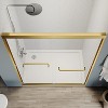 NicBex Shower Door 44-48"W x 72"H Adjustable Semi Frameless Double Sliding Glass Tub Door with 1/4" (6mm) Clear Tempered Glass - 2 of 4