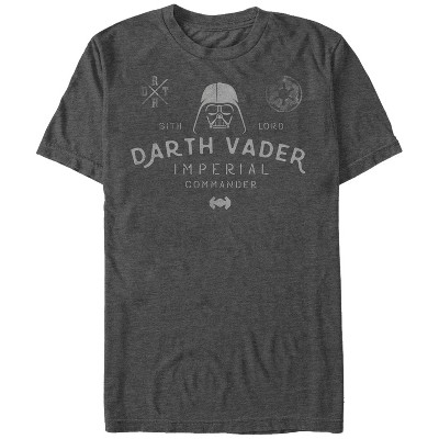 Men's Star Wars Imperial Commander Emblem  T-Shirt - Charcoal Heather - 5X Large
